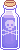 A corked vial of purple liquid with a skull and crossbones on the glass